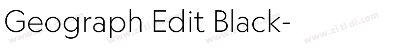 Geograph Edit Black字体转换 Geograph Edit Black字体转换